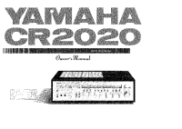 Yamaha CR-2020 - Owners Manual 